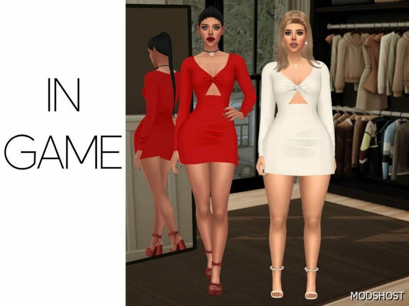 Sims 4 Hailey – Mini Dress mod