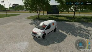 FS22 Renault Vehicle Mod: Kangoo Orange Services (Featured)