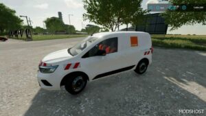 FS22 Renault Vehicle Mod: Kangoo Orange Services (Image #3)