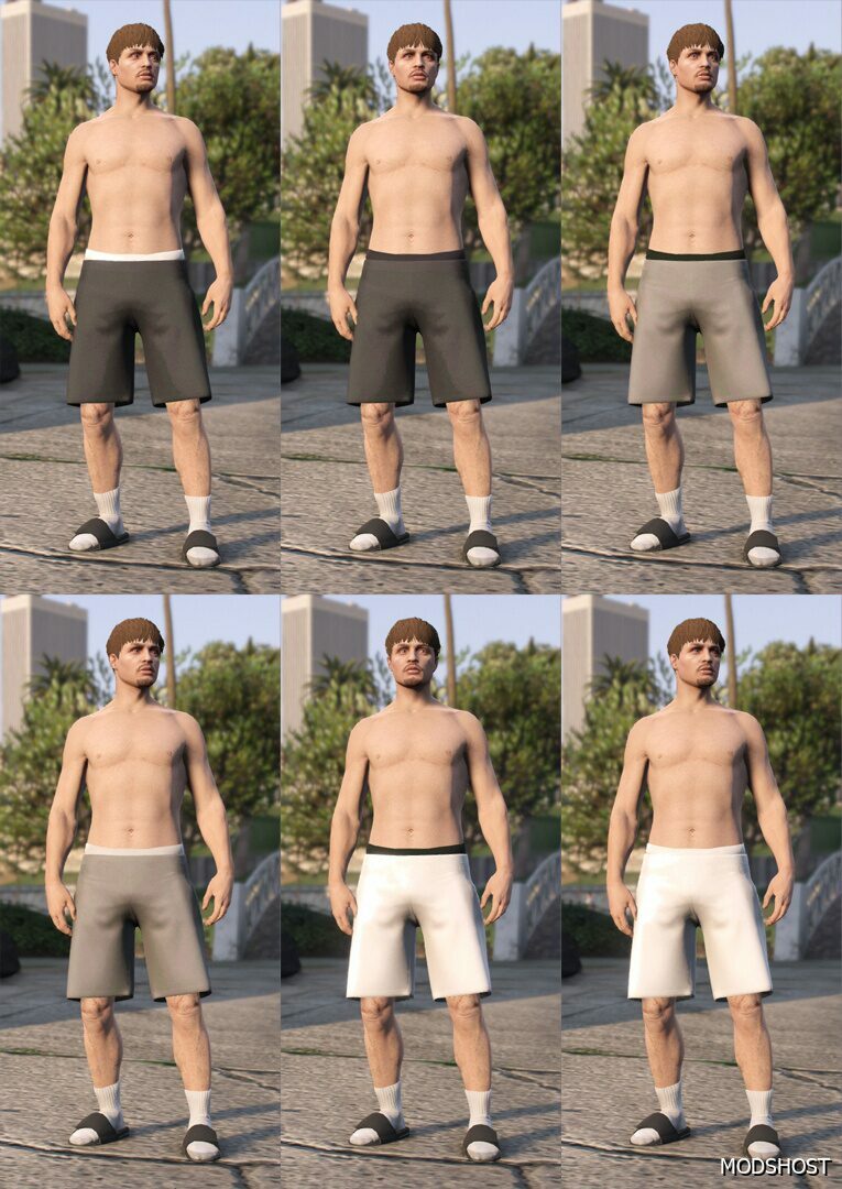 GTA 5 Blank Sport Shorts MP Male mod
