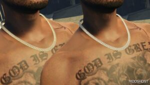 GTA 5 Player Mod: Iced OUT Frizzy Cuban Chain (Image #2)