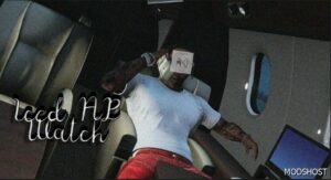 GTA 5 Player Mod: Iced AP (Audemars Piguet) Watch for Franklin (Image #4)