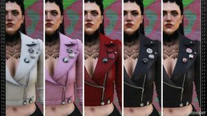 GTA 5 Player Mod: Leather Jacket (Image #3)