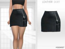 Sims 4 Leather Skirt mod