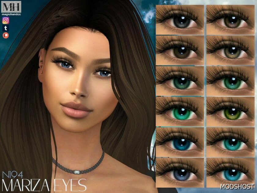 Sims 4 Mariza Eyes N194 mod