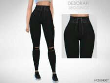 Sims 4 Elder Clothes Mod: Deborah Leggings (Featured)