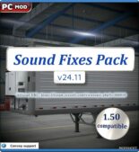 ATS Sound Fixes Pack v24.11 1.50 mod