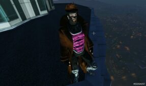 GTA 5 Player Mod: Gambit Xmen Deluxe Addon PED (Image #2)