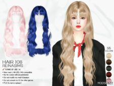 Sims 4 Mod: Reina TS4 Hair 108T
