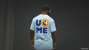 GTA 5 Player Mod: WWE John Cena Gulf T-Shirt (Image #2)