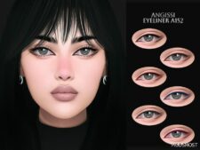 Sims 4 Eyeliner Makeup Mod: A152 (Featured)