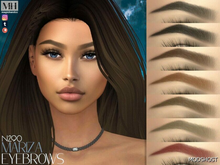 Sims 4 Patreon Mariza Eyebrows N290 mod