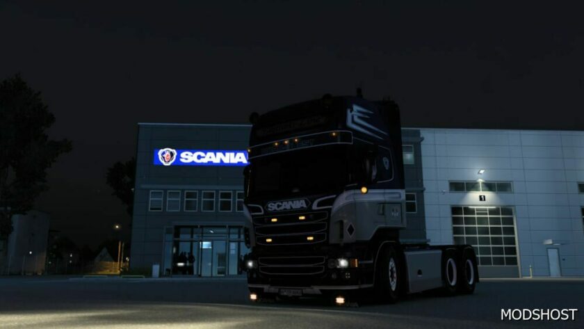 ETS2 Scania Skin Mod: RJL Elytrans-Line by Fytruckstyling (Featured)