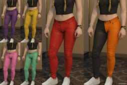 GTA 5 Player Mod: Better Leather Pants for Mpfemales (Image #3)