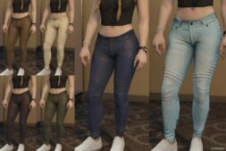 GTA 5 Player Mod: Better Leather Pants for Mpfemales (Image #5)