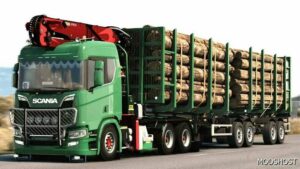 ETS2 Scania NG Doll Long Wood Chassis Addon 1.49 mod
