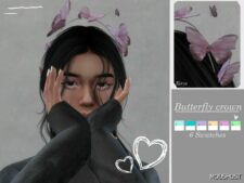 Sims 4 Elegant Butterfly Crown mod