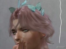 Sims 4 Accessory Mod: Elegant Butterfly Crown (Image #2)