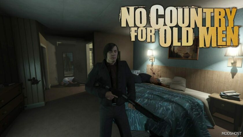 GTA 5 Anton Chigurh NO Country for OLD MEN Add-On PED mod