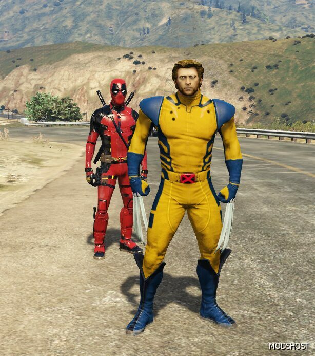 GTA 5 Wolverine Deadpool 3 Suit Retexture Add-On V1.1 mod