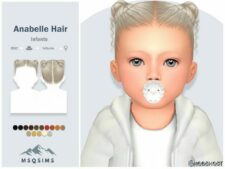 Sims 4 Kid Mod: Anabelle Hair – Infants (Featured)
