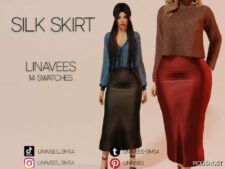 Sims 4 Bella – Silk Skirt mod