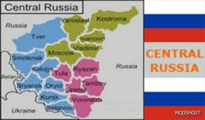 ETS2 Russia Map Mod: Central Russia 1.50 (Featured)