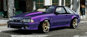 GTA 5 Ford Vehicle Mod: Mustang FOX Body Twin Turbo (Featured)