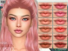 Sims 4 Marion Lipstick N208 mod