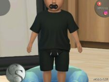 Sims 4 Male Clothes Mod: T-Shirt & Shorts SET 245 (All Ages) (Image #2)