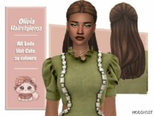 Sims 4 Olivia Hairstyle mod