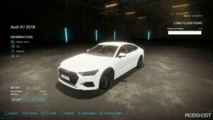 FS22 Audi Car Mod: A7 2018 Edit Version FR (Image #4)