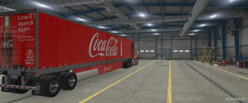 ATS Coca Cola Skin for LT DAY CAB and SCS Trailer 53 1.49 mod