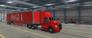 ATS Mod: Coca Cola Skin for LT DAY CAB and SCS Trailer 53 1.49 (Image #2)