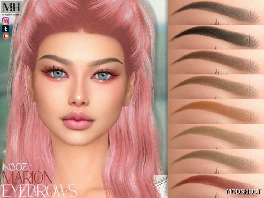 Sims 4 Marion Eyebrows N307 mod