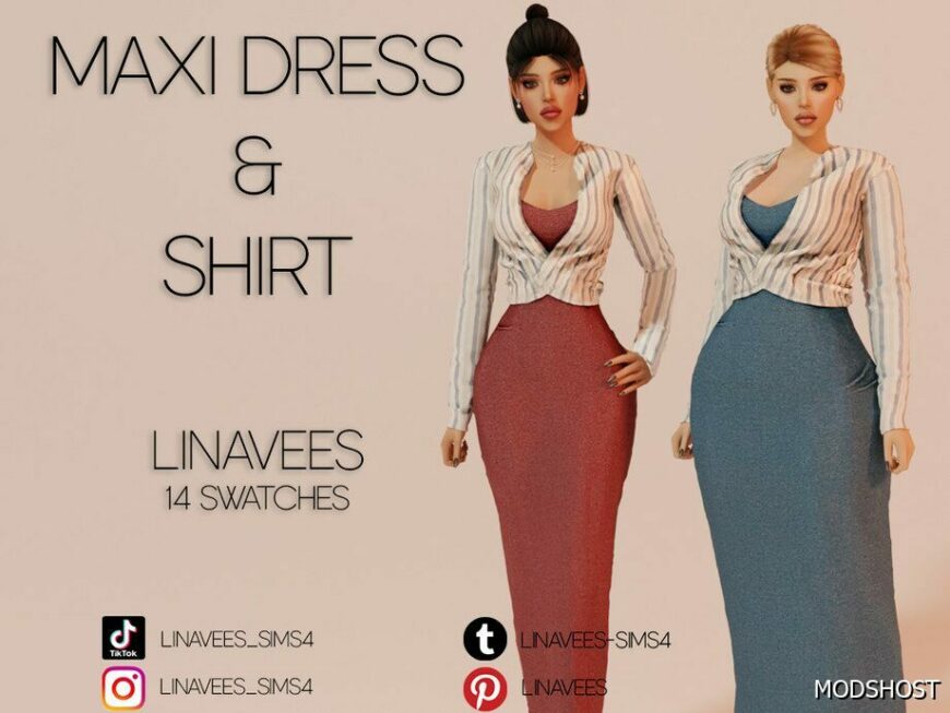 Sims 4 Jade – Dress & Shirt mod