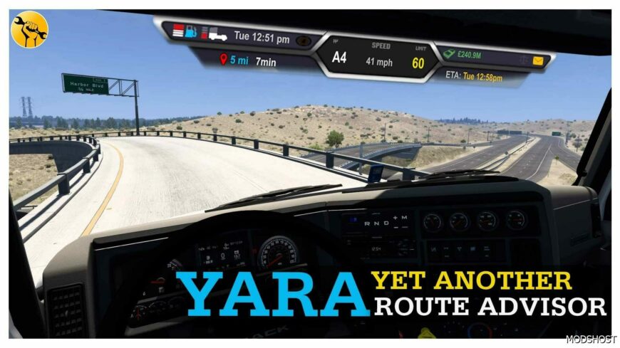 ATS YET Another Route Advisor V1.1.1 1.50 mod