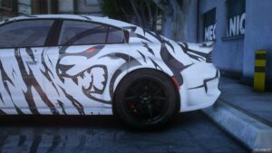 GTA 5 Dodge Vehicle Mod: Vonteonekay’s 2021 Dodge Charger Hellcat Redeye Widebody “Hermes/Zebra CAT” (Image #3)