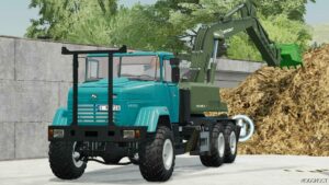 FS22 Mod: Kraz 65032 Truck with Excavator (Image #2)