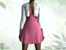 Sims 4 SpringFlorals Dress #1 mod