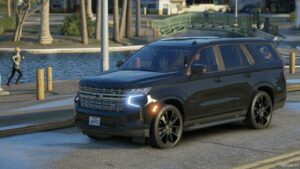 GTA 5 Chevrolet Vehicle Mod: 2023 Chevrolet Tahoe Unmarked (Image #2)