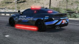 GTA 5 Chevrolet Vehicle Mod: 2024 Chevrolet Camaro ZL1 State Police (Image #2)