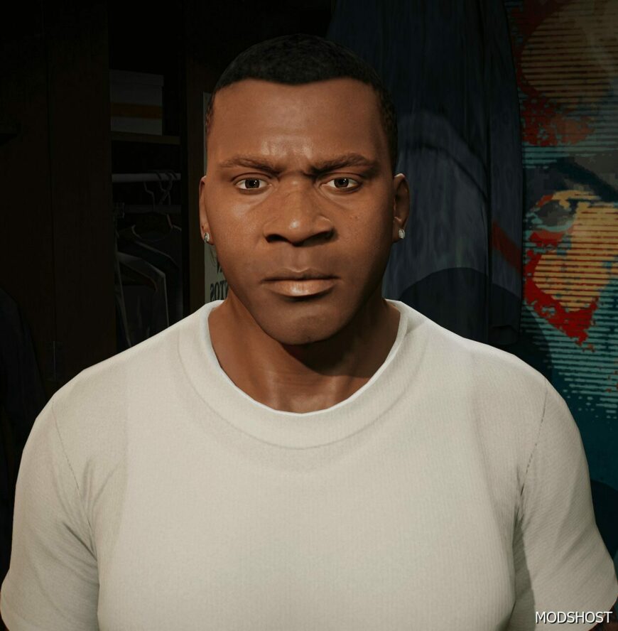 GTA 5 Player Mod: Franklin | NEW Face V2.0 (Featured)