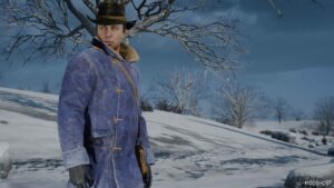 GTA 5 Player Mod: Western Winter Coat MP Male (Image #2)