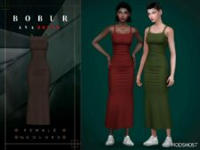 Sims 4 Midi Dress with Straps mod