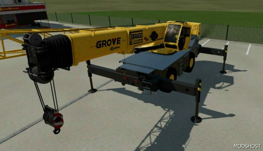 FS22 Mod: Grove GRT 655 Rough Terrain Crane Lift Straps (Featured)