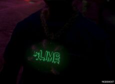 GTA 5 Player Mod: Slime Claw Chain for MP Male & MP Female (Image #2)