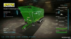 FS22 Trailer Mod: Smyth Supercube Three Axles (Image #3)