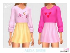Sims 4 Alexa Dress mod