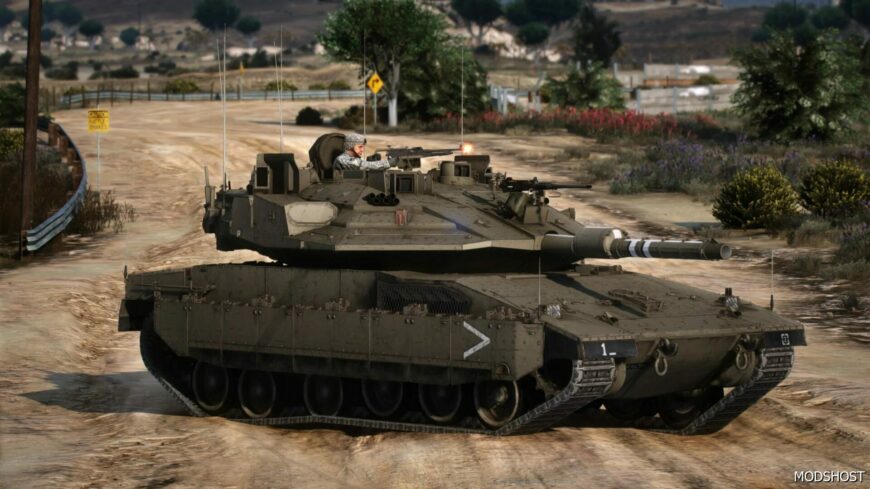 GTA 5 Merkava MK.4M Windbreaker Israel Add-On mod